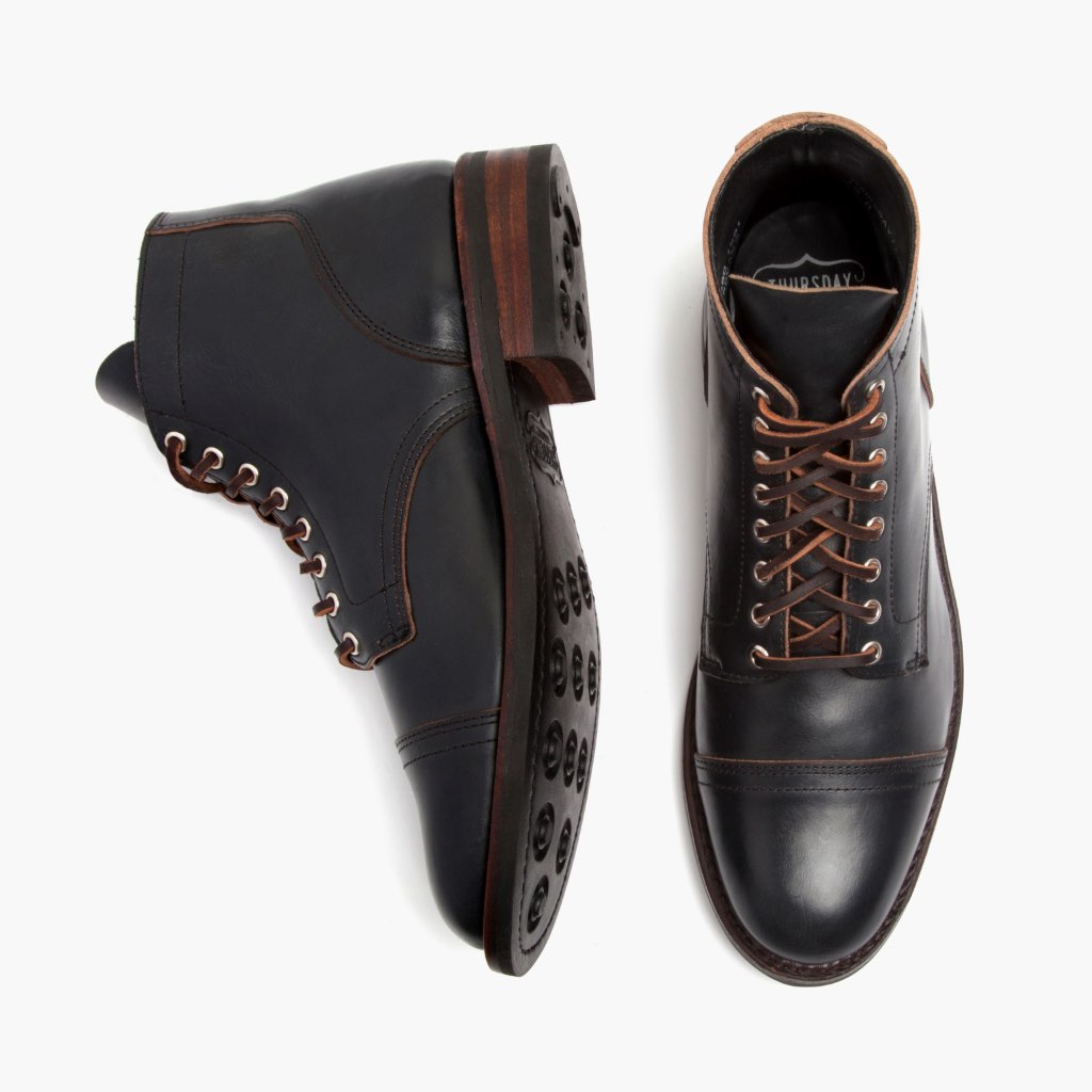 High-Traction Rubber Outsole & Lug Tread Pattern on Vanguard Indigo Lederstiefel für Herren For Men