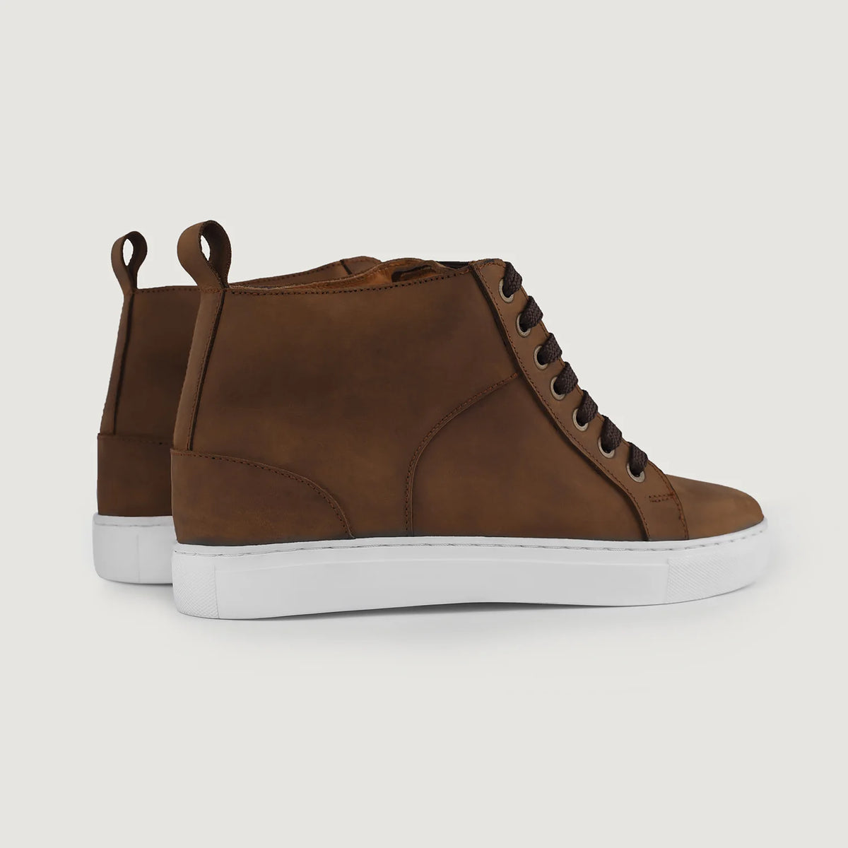 Orlaven Marty High Top Pull-up Braun Leder-Sneaker für Herren footwear image 10