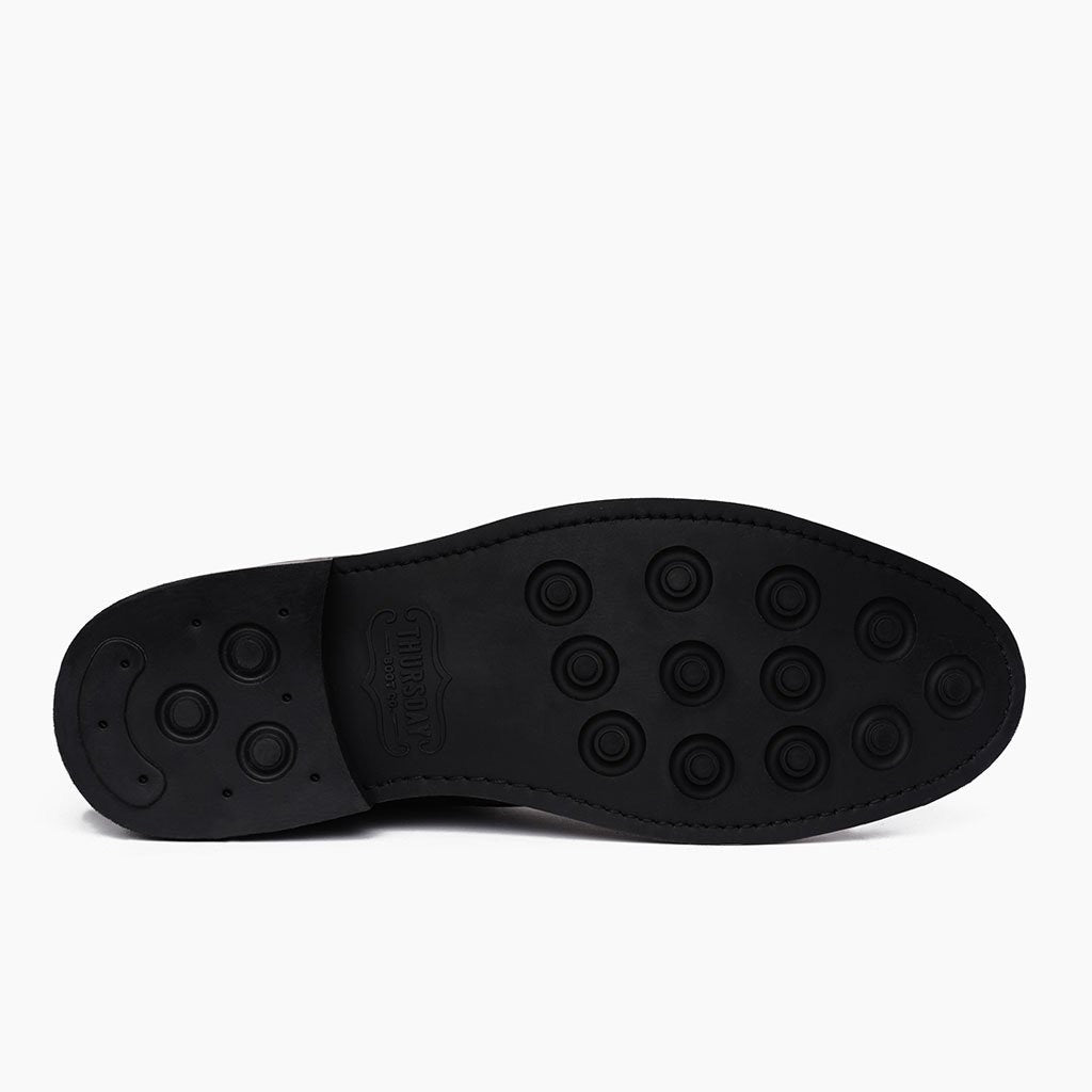 High-Traction Rubber Outsole & Lug Tread Pattern on Scout Schwarz Lederstiefel für Herren For Men