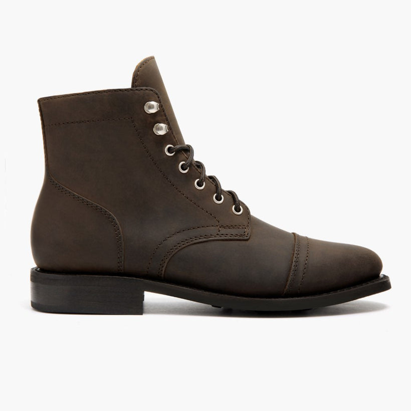 Captain Tabakbraun Lederstiefel für Damen