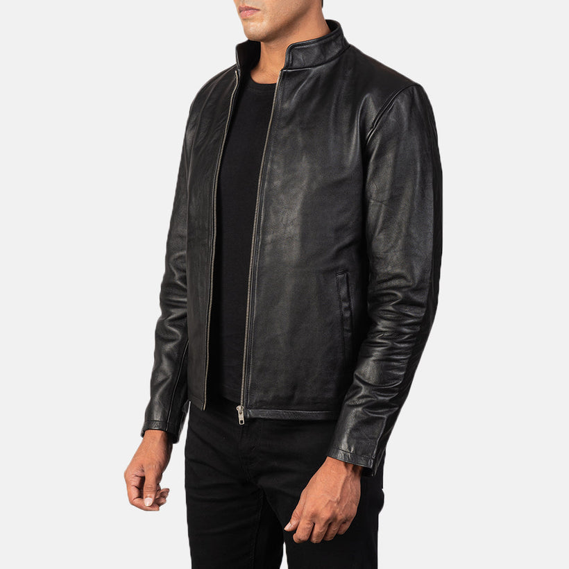 Alex Leder-Bikerjacke für Herren