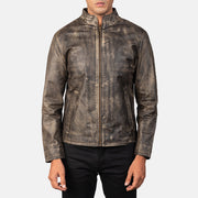 Alex Leder-Bikerjacke für Herren – Zusätzliche Produktansicht 4