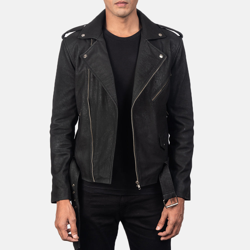 
Allaric Alley Leder-Bikerjacke für Herren – alternate product view 1