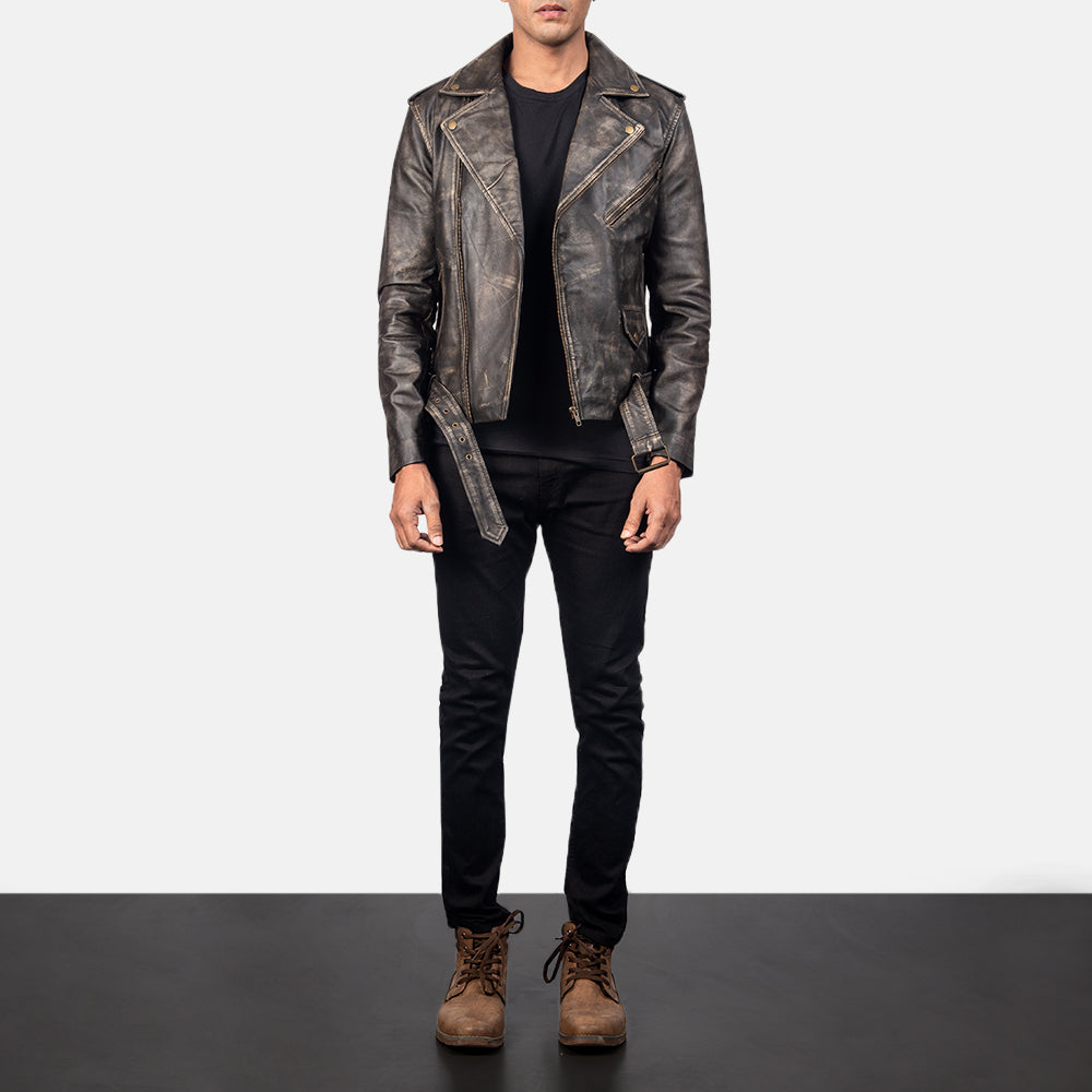 
Allaric Alley Leder-Bikerjacke für Herren – alternate product view 4