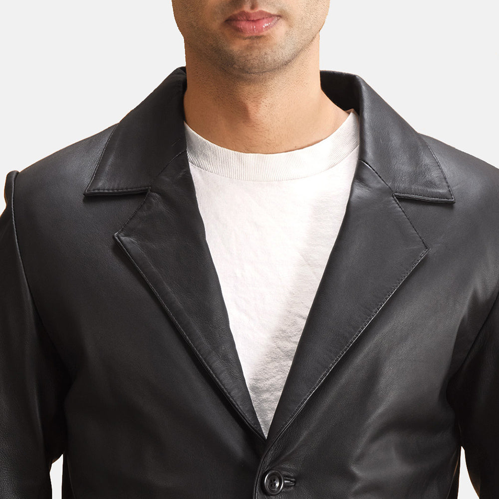 Authentic Sheepskin Leather with Semi-aniline Finish Grain Texture & Heavy-Duty Seam Stitching Detail