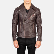 Armand Grün Leder-Bikerjacke für Herren – Zusätzliche Produktansicht 1