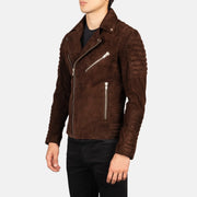 Armand Grün Leder-Bikerjacke für Herren – Zusätzliche Produktansicht 2