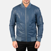 Bomia MA-1 Leder-Bomberjacke für Herren – Zusätzliche Produktansicht 4