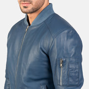 Bomia MA-1 Leder-Bomberjacke für Herren – Zusätzliche Produktansicht 6