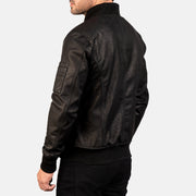 Bomia MA-1 Leder-Bomberjacke für Herren – Zusätzliche Produktansicht 4