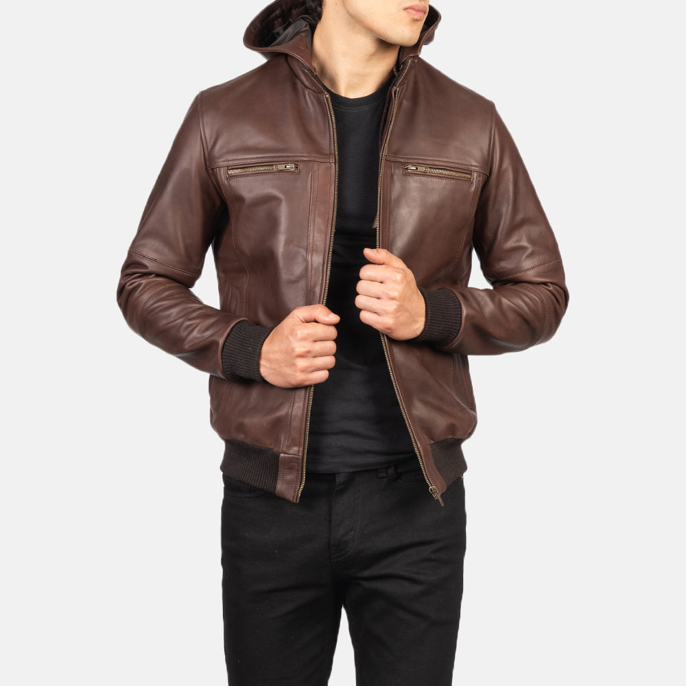 
Bouncer Biz Leder-Bomberjacke für Herren – alternate product view 4