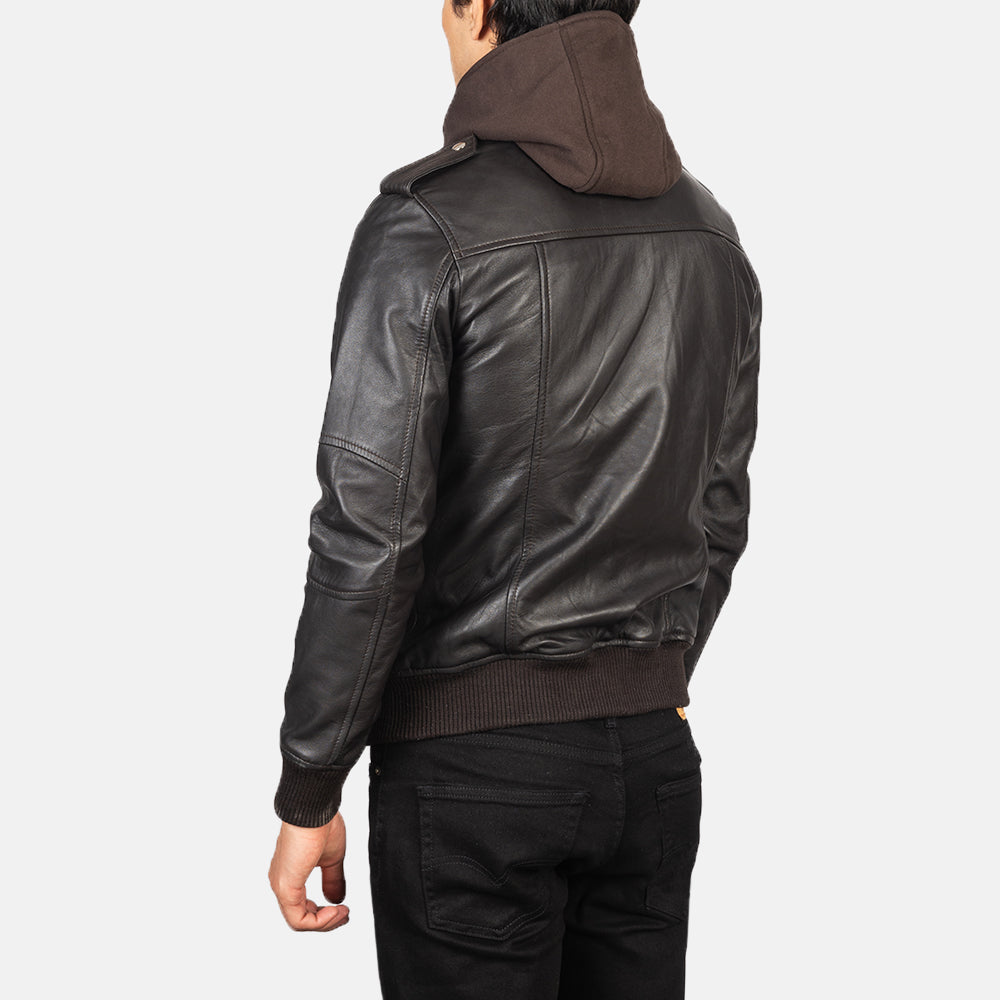 Bravado Leder-Bomberjacke für Herren – Zusätzliche Produktansicht 5