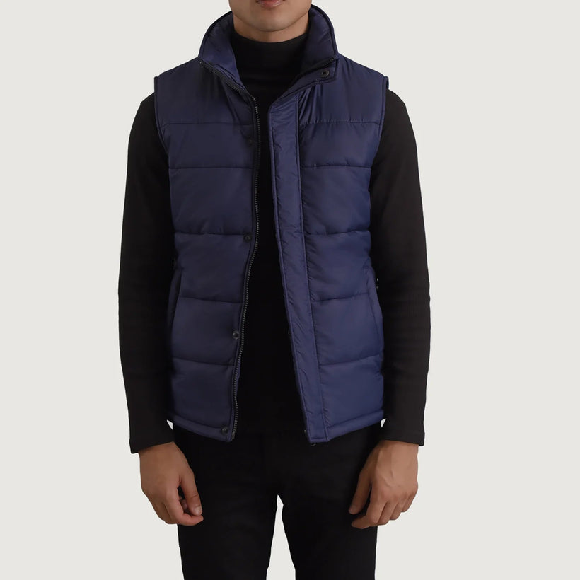 Bryan Blau Puffer Vest für Herren