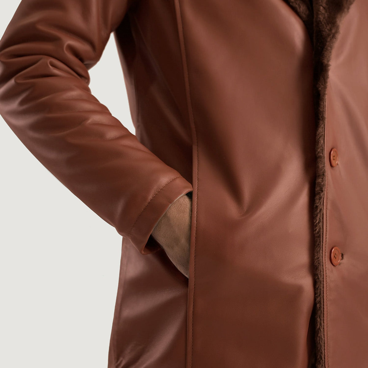 
Innenansicht Showing Faux Fur Lined (Torso) & Zwei funktionale Innentaschen