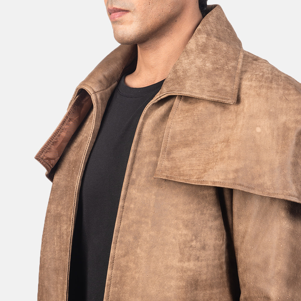 
Authentic Sheepskin Snuffed with Snuffed Finish Grain Texture & Heavy-Duty Seam Stitching Detail