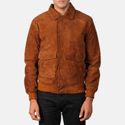 Coffmen Leder-Bomberjacke für Herren – Zusätzliche Produktansicht 4