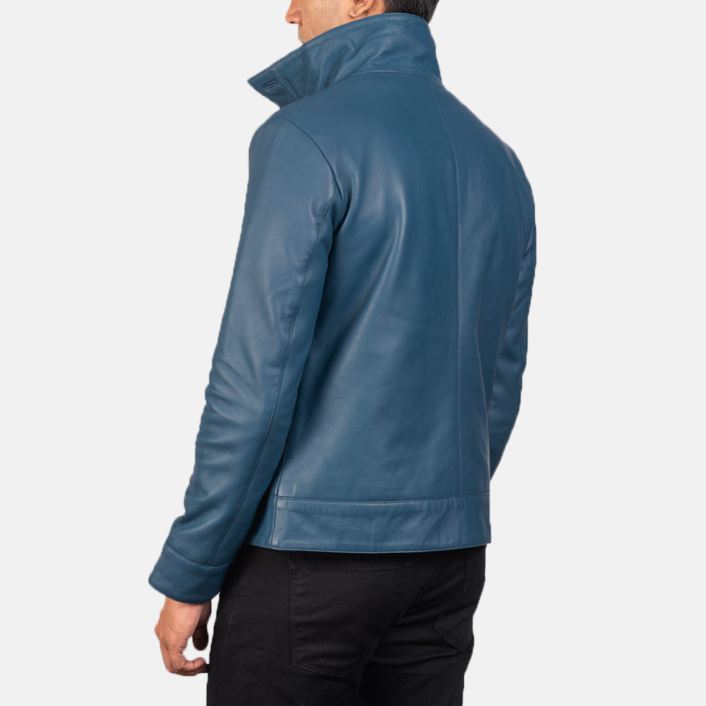Columbus Leder-Bomberjacke für Herren – Zusätzliche Produktansicht 5