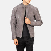 Damian Leder-Bikerjacke für Herren – Zusätzliche Produktansicht 1