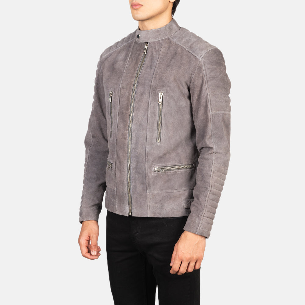 Damian Leder-Bikerjacke für Herren – Zusätzliche Produktansicht 2
