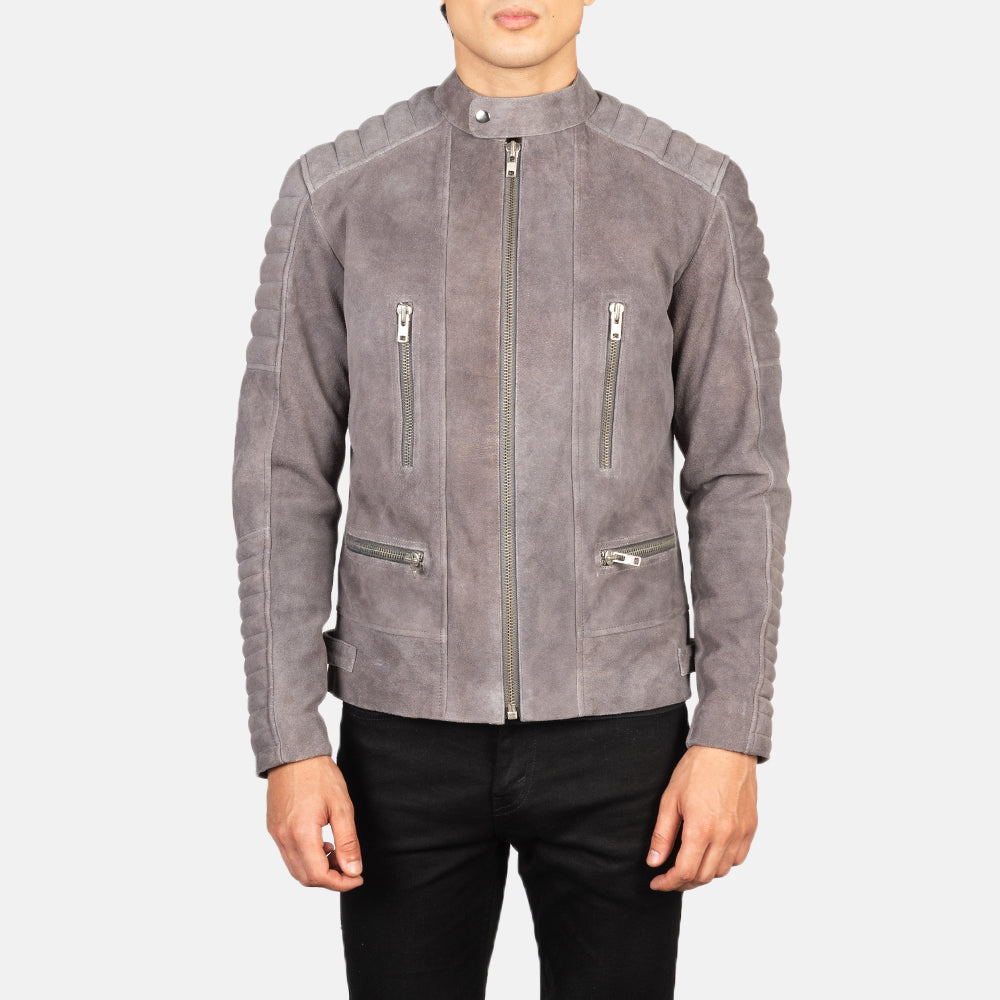 Damian Leder-Bikerjacke für Herren – Zusätzliche Produktansicht 4