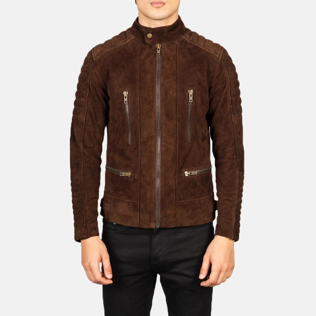 Damian Leder-Bikerjacke für Herren – Zusätzliche Produktansicht 4