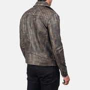 Danny Gesteppt Leder-Bikerjacke für Herren – Zusätzliche Produktansicht 6