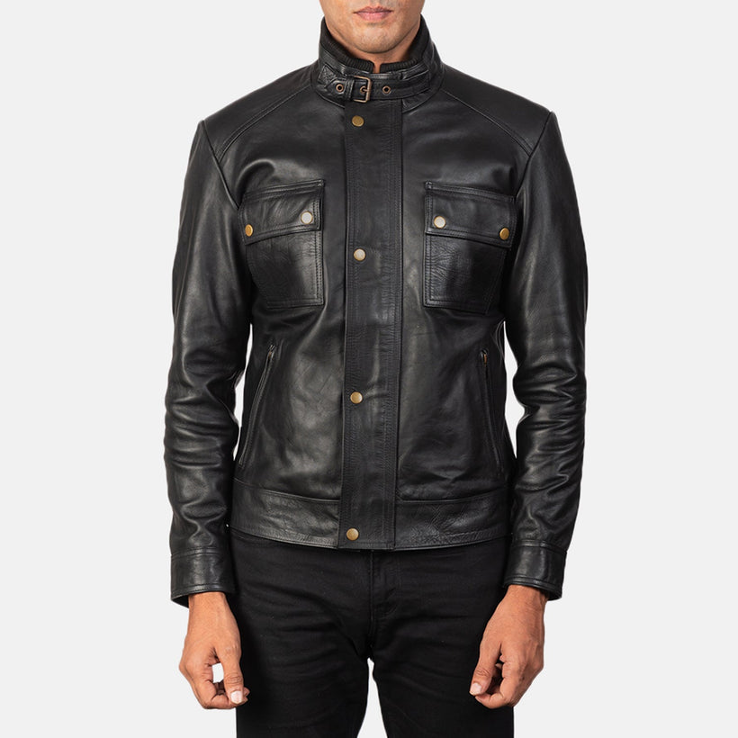 Darren Leder-Bikerjacke für Herren