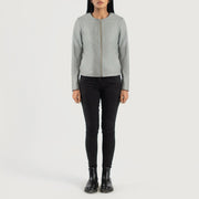 Elixir Collarless Lederjacke für Damen – Zusätzliche Produktansicht 4