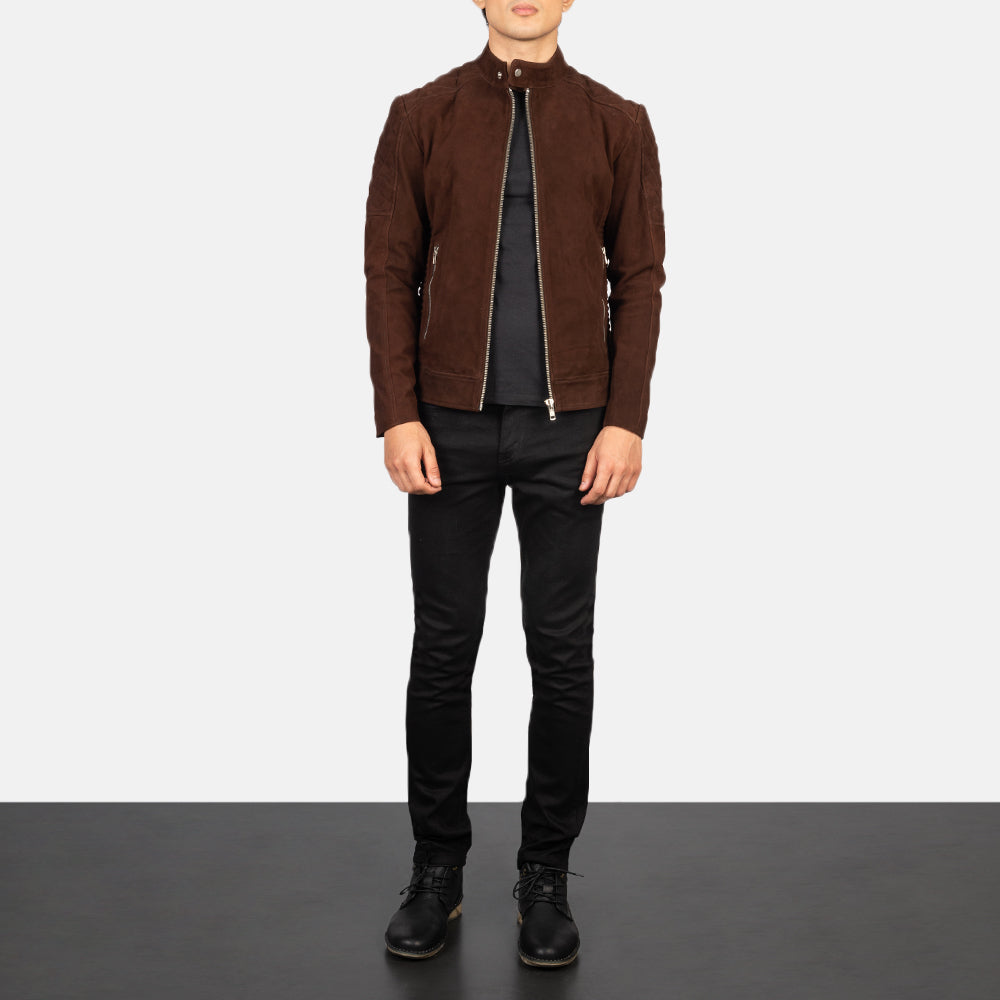 Fernando Gesteppt Leder-Bikerjacke für Herren – Zusätzliche Produktansicht 3