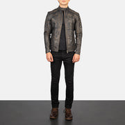Fernando Gesteppt Leder-Bikerjacke für Herren – Zusätzliche Produktansicht 3