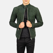 Fernando Gesteppt Leder-Bikerjacke für Herren – Zusätzliche Produktansicht 1