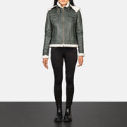 
Fiona Hooded Lammfelljacke für Damen – alternate product view 2