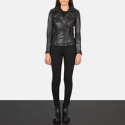 Flashback Leder-Bikerjacke für Damen – Zusätzliche Produktansicht 3