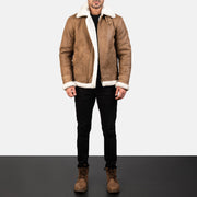 Francis B-3 Schwarz Leder-Bomberjacke für Herren – Zusätzliche Produktansicht 3