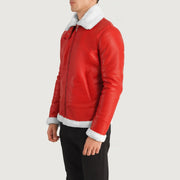 Francis B-3 Schwarz Leder-Bomberjacke für Herren – Zusätzliche Produktansicht 2