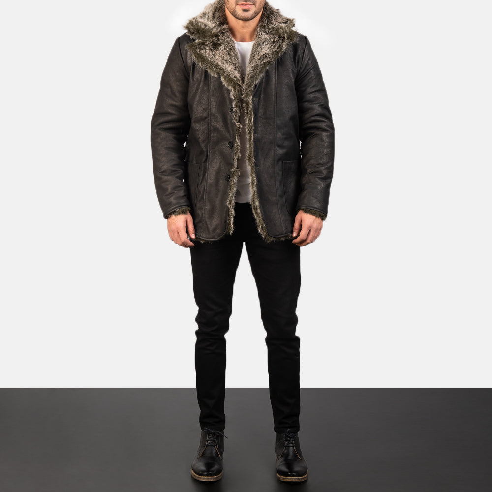 Furlong Ledermantel Beige Ledermantel für Herren – Zusätzliche Produktansicht 3