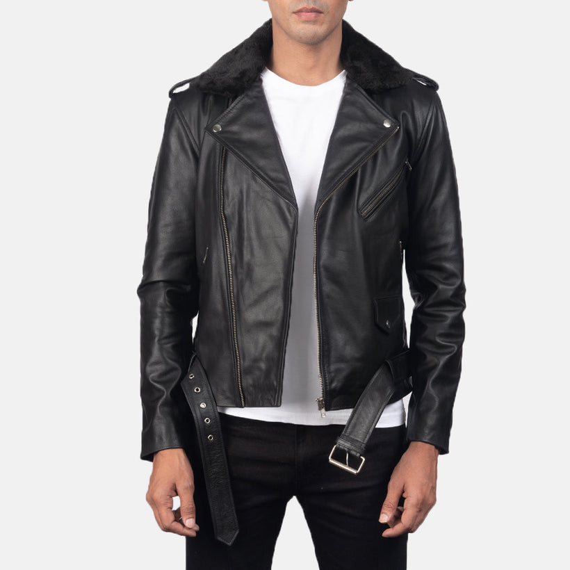 Furton Leder-Bikerjacke für Herren