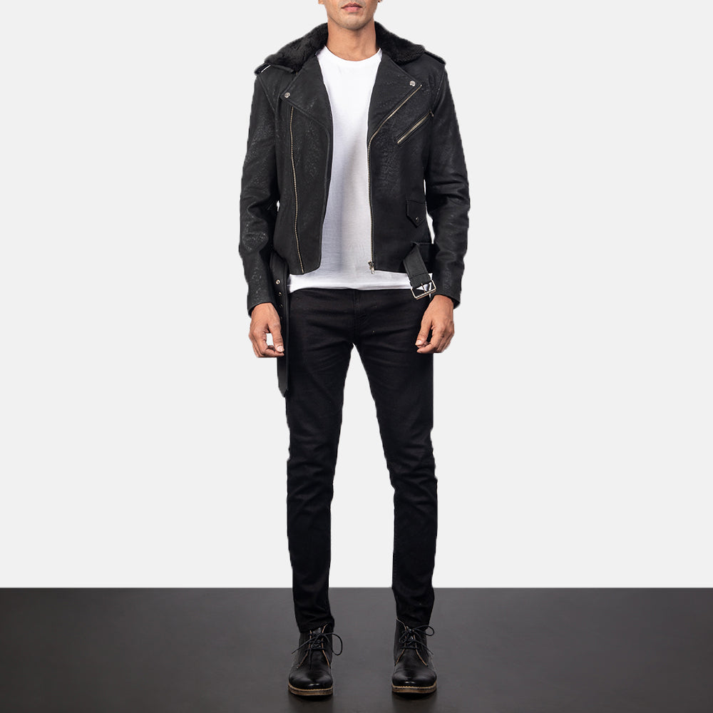 
Furton Leder-Bikerjacke für Herren – alternate product view 3