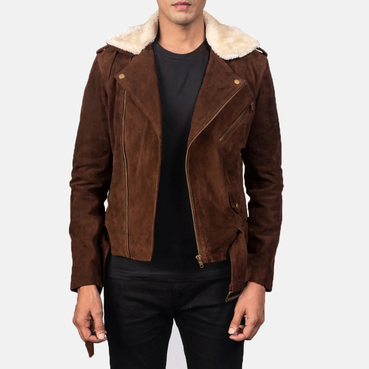 
Furton Leder-Bikerjacke für Herren – alternate product view 1