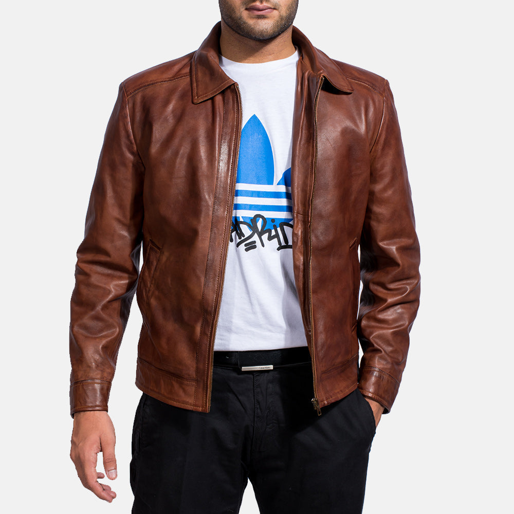Inferno Leather Brown Jacket – Zusätzliche Produktansicht 4