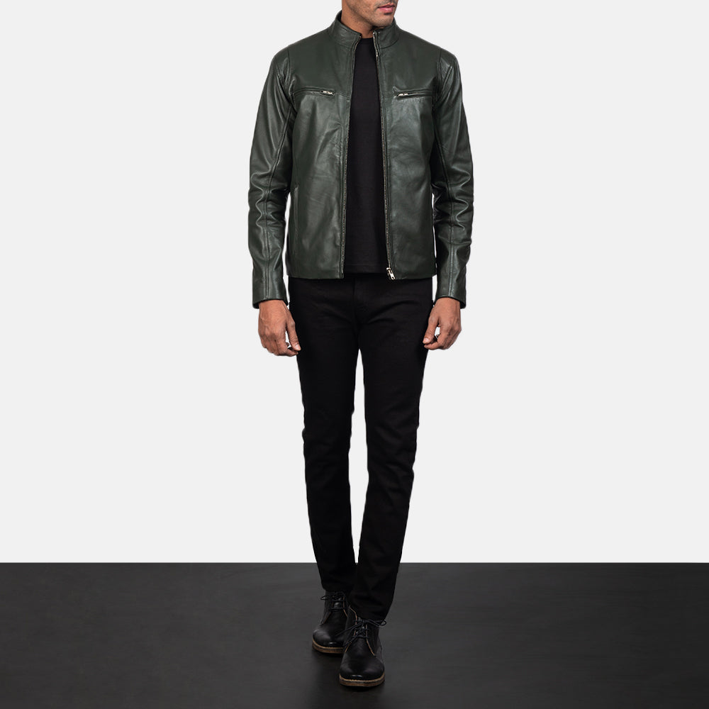 Ionic Leder-Bikerjacke für Herren – Zusätzliche Produktansicht 4