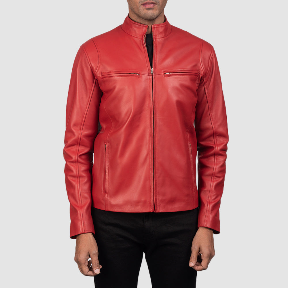 Ionic Leder-Bikerjacke für Herren – Zusätzliche Produktansicht 3