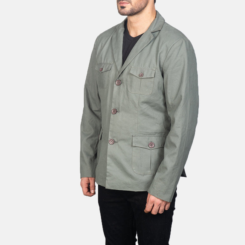 Kajetan Grau Safari Lederjacke für Herren