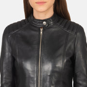 Kelsee Leder-Bikerjacke für Damen – Zusätzliche Produktansicht 6
