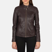 Kelsee Leder-Bikerjacke für Damen – Zusätzliche Produktansicht 4