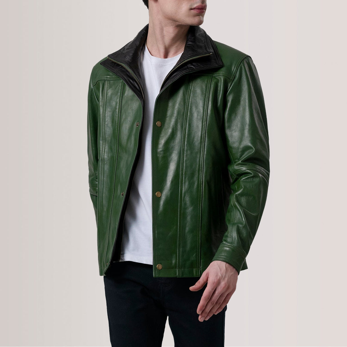 Klen Lederjacke für Herren – Zusätzliche Produktansicht 1