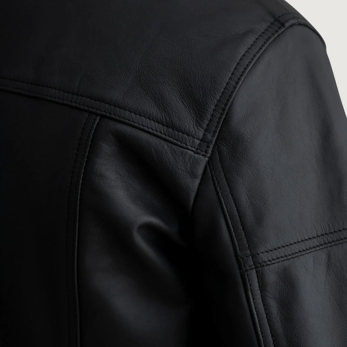 Lavendard Leder-Bikerjacke für Herren – Zusätzliche Produktansicht 5