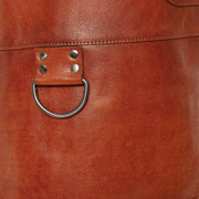 Detailansicht of Classic Collar &amp; Heavy-Duty Zipper Hardware on Leather Apron Churrasco für Damen