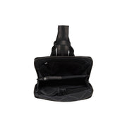 Amanda Full-Grain Leather Backpack für Damen - Structured Side Profile Showing Gusset Depth &amp; Expansion Capacity