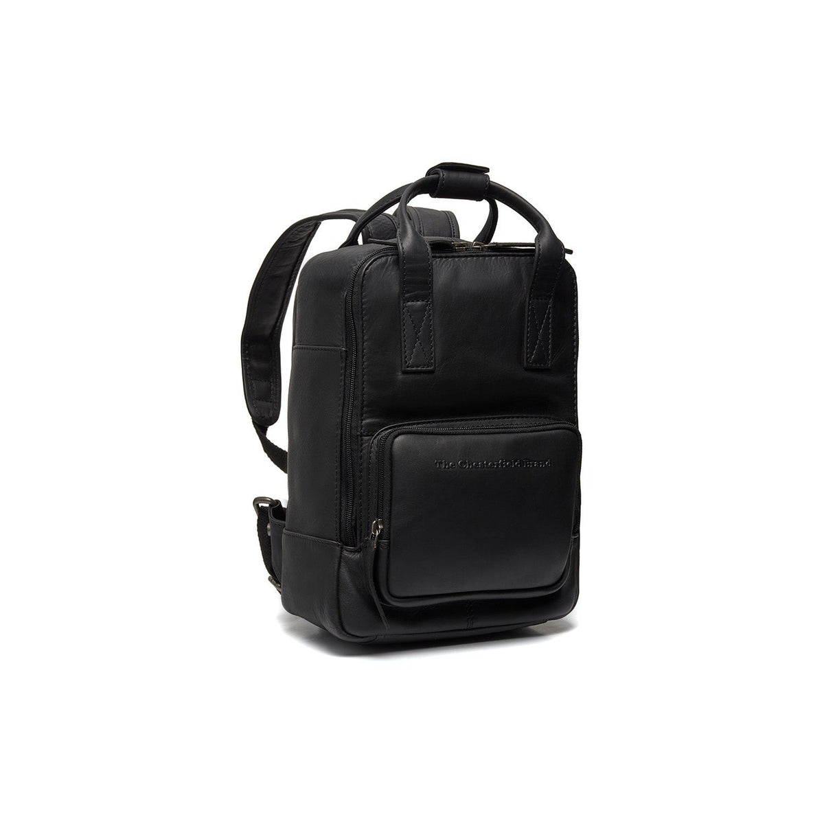 Bellary Full-Grain Leather Backpack für Damen in Classic 100% Full-Grain Leather - Full Exterior Front Profile View | Online Kaufen